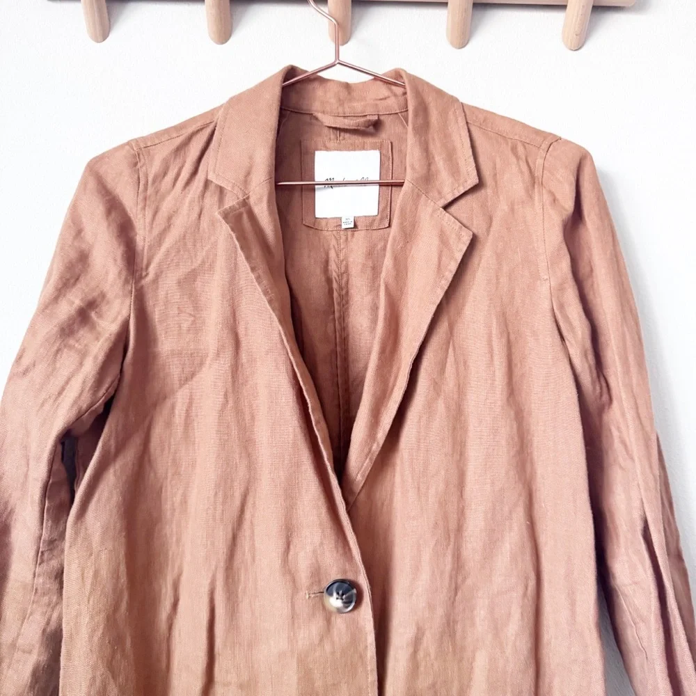 Madewell Linen Dorset Tan Blazer - Picture 5 of 14